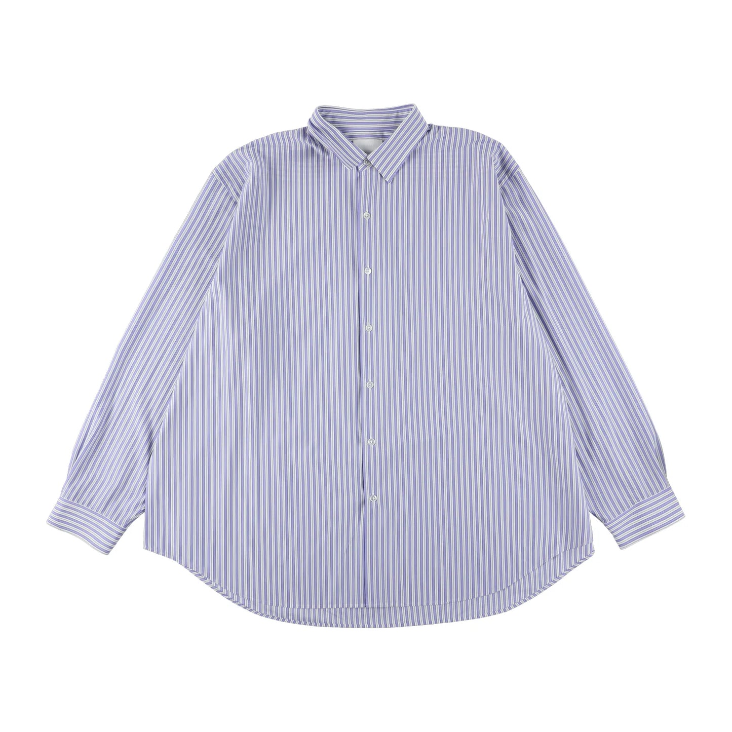 KANEMASA PHIL. - 46G Stripe Atmosphere Shirt - SAX BLACK