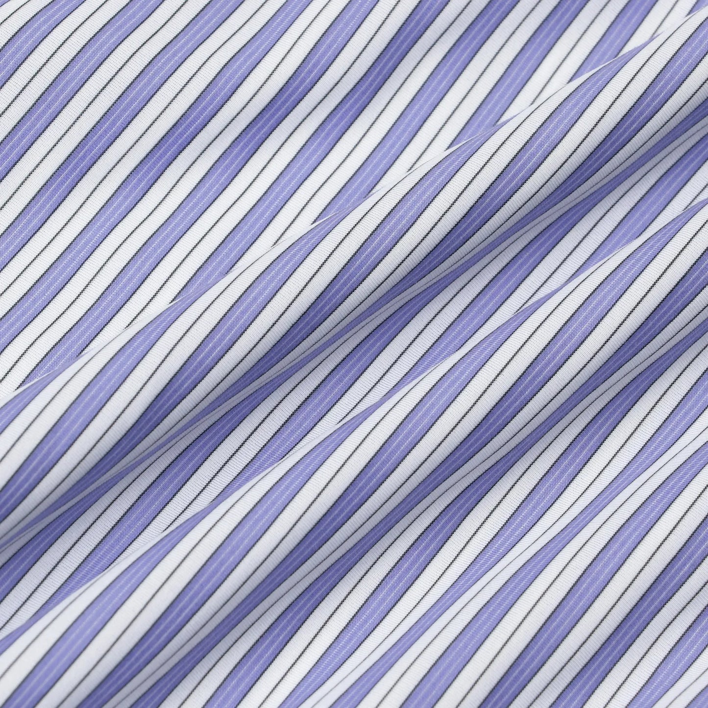 KANEMASA PHIL. - 46G Stripe Atmosphere Shirt - SAX BLACK