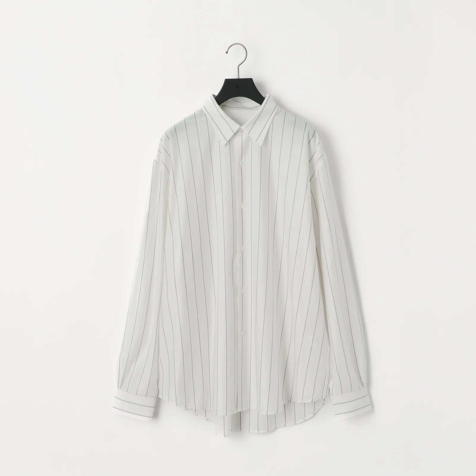 KANEMASA PHIL. - 46G Stripe Atmosphere Shirt - WHITE