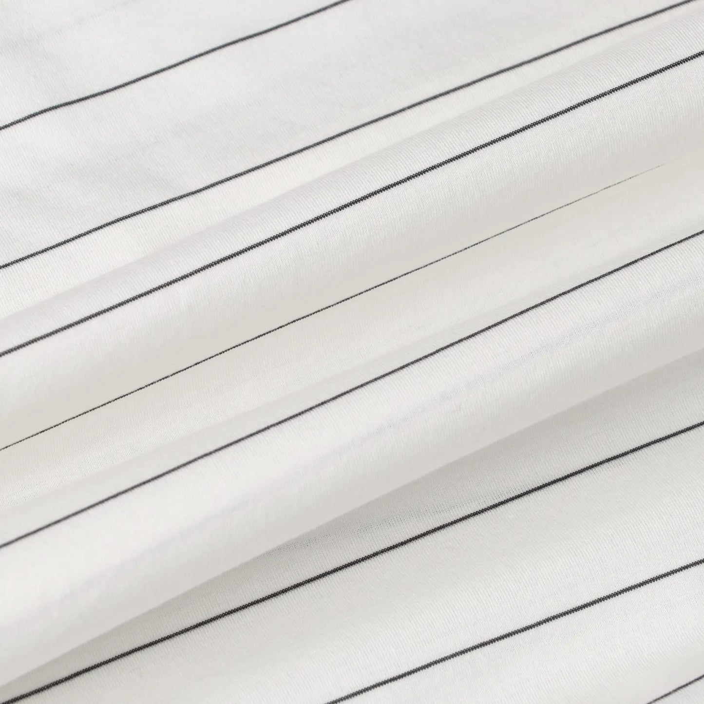 KANEMASA PHIL. - 46G Stripe Atmosphere Shirt - WHITE