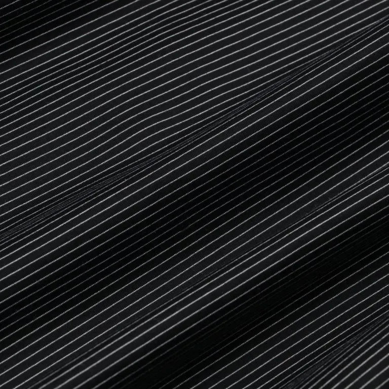 KANEMASA PHIL. - 46G Stripe Ether Shirt - BLACK