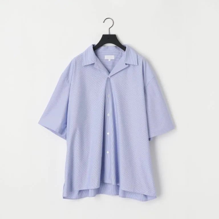 KANEMASA PHIL. - 46G Stripe Ether Shirt - BLUE