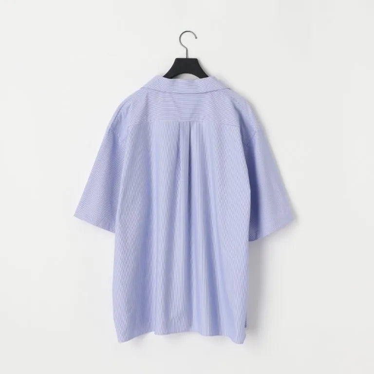 KANEMASA PHIL. - 46G Stripe Ether Shirt - BLUE
