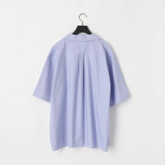 KANEMASA PHIL. - 46G Stripe Ether Shirt - BLUE