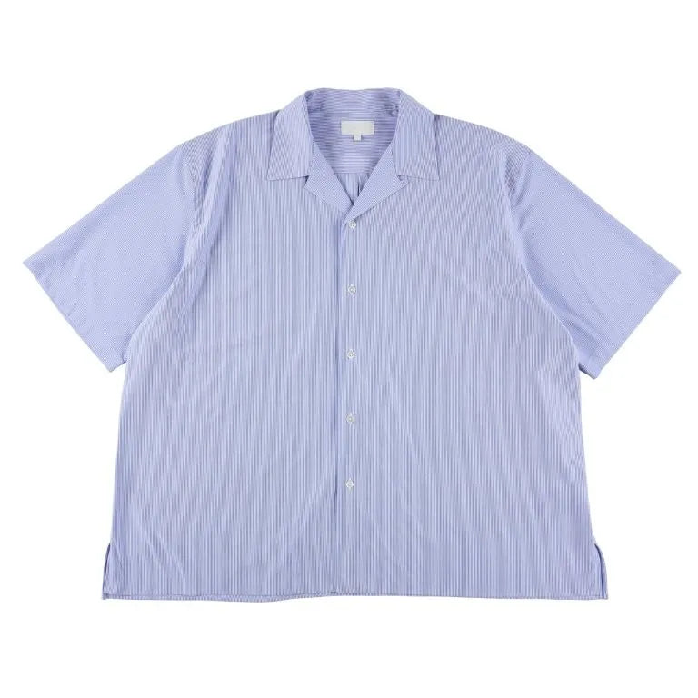 KANEMASA PHIL. - 46G Stripe Ether Shirt - BLUE