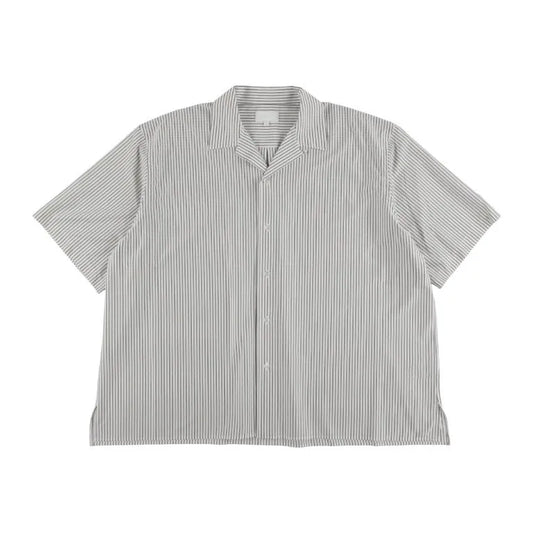 KANEMASA PHIL. - 46G Stripe Ether Shirt - PS BLACK