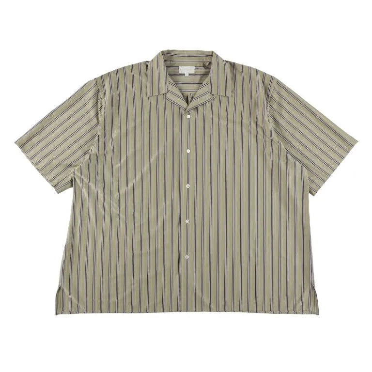 KANEMASA PHIL. - 46G Stripe Ether Shirt - PURPLE BLACK