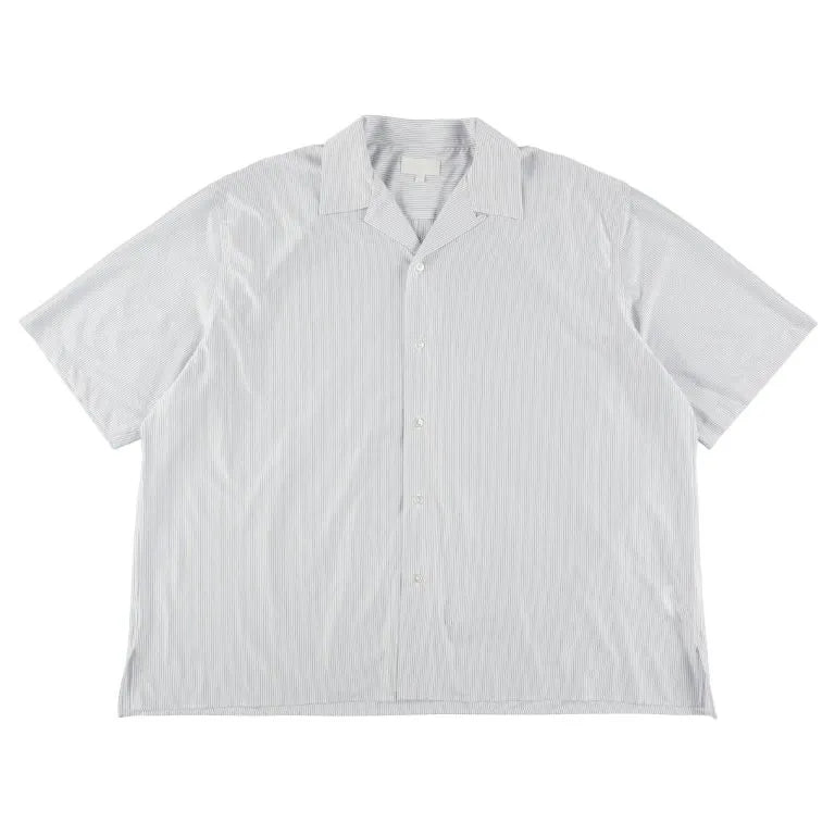 KANEMASA PHIL. - 46G Stripe Ether Shirt - WHITE BLUE