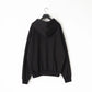 KANEMASA PHIL. - 36G Fine Sweat Zip Hoodie - BLACK DYE