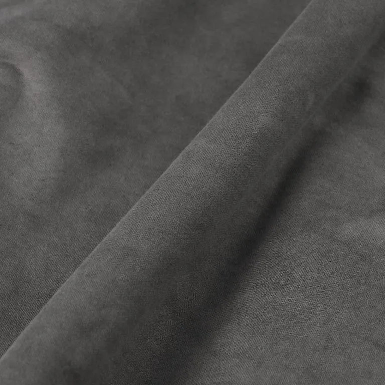 KANEMASA PHIL. - 36G Fine Sweat Zip Hoodie - CHARCOAL PIGMENT