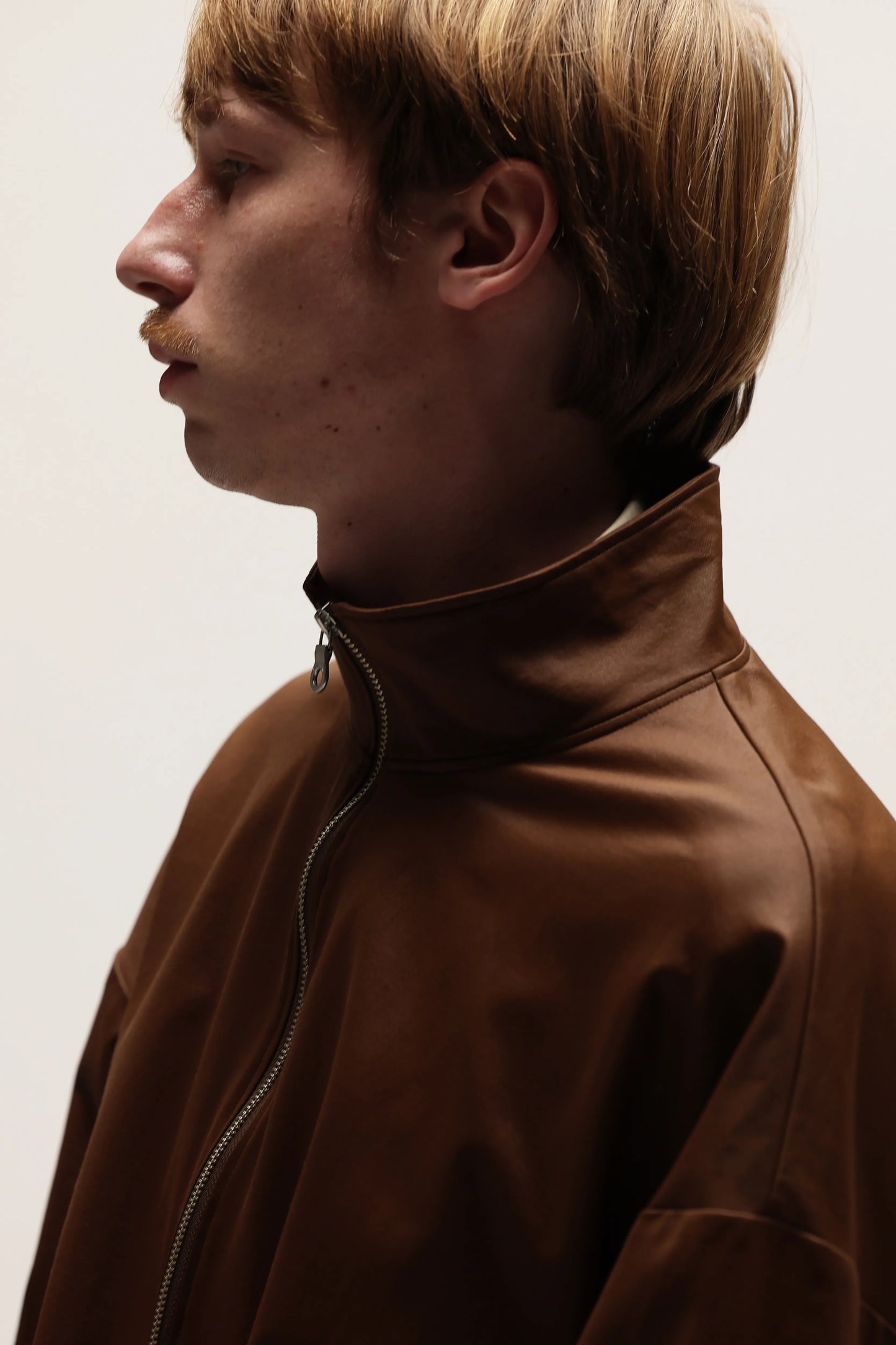 KANEMASA PHIL. - 36G ECONYL Embossed Blouson - BROWN