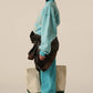 INSCRIRE - Loose Fit Reversible Sweat - TURQUOISE