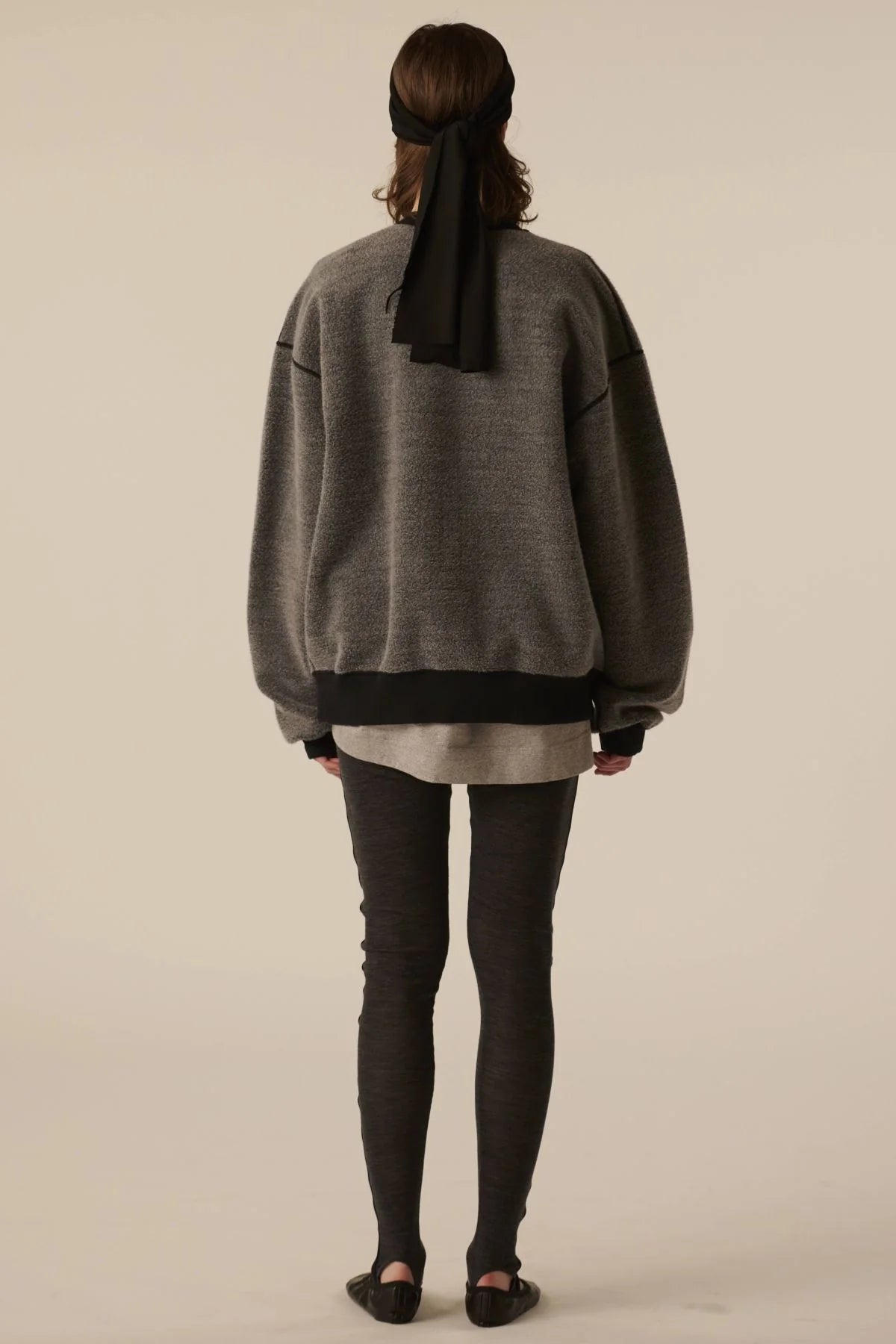 INSCRIRE - Loose Fit Reversible Sweat - BLACK USED