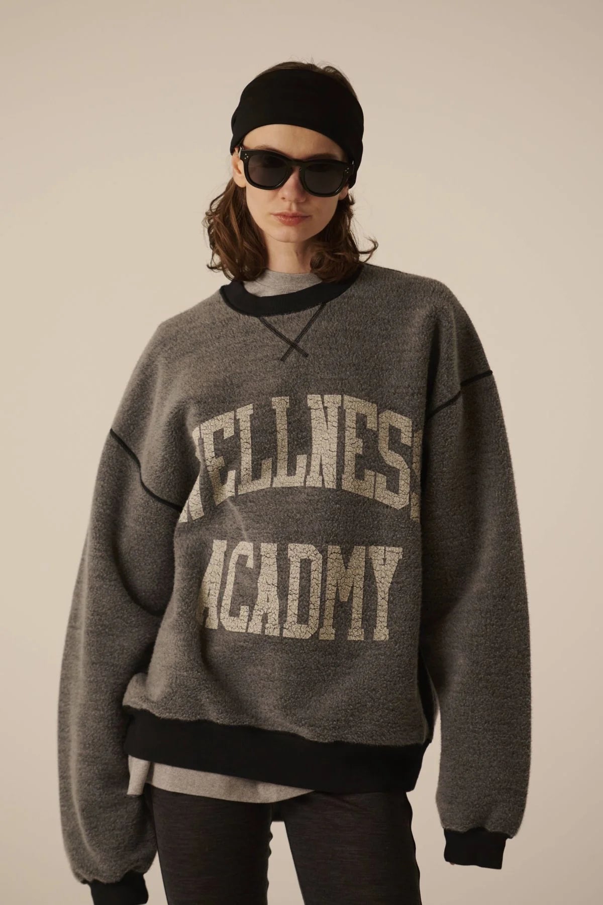 INSCRIRE - Loose Fit Reversible Sweat - BLACK USED