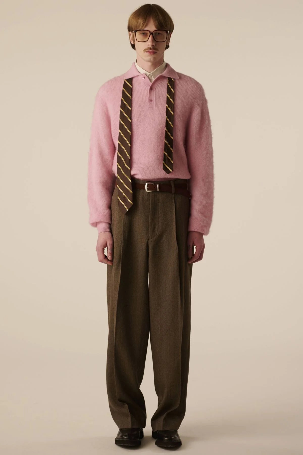 INSCRIRE - Mohair Polo - CHARCOAL