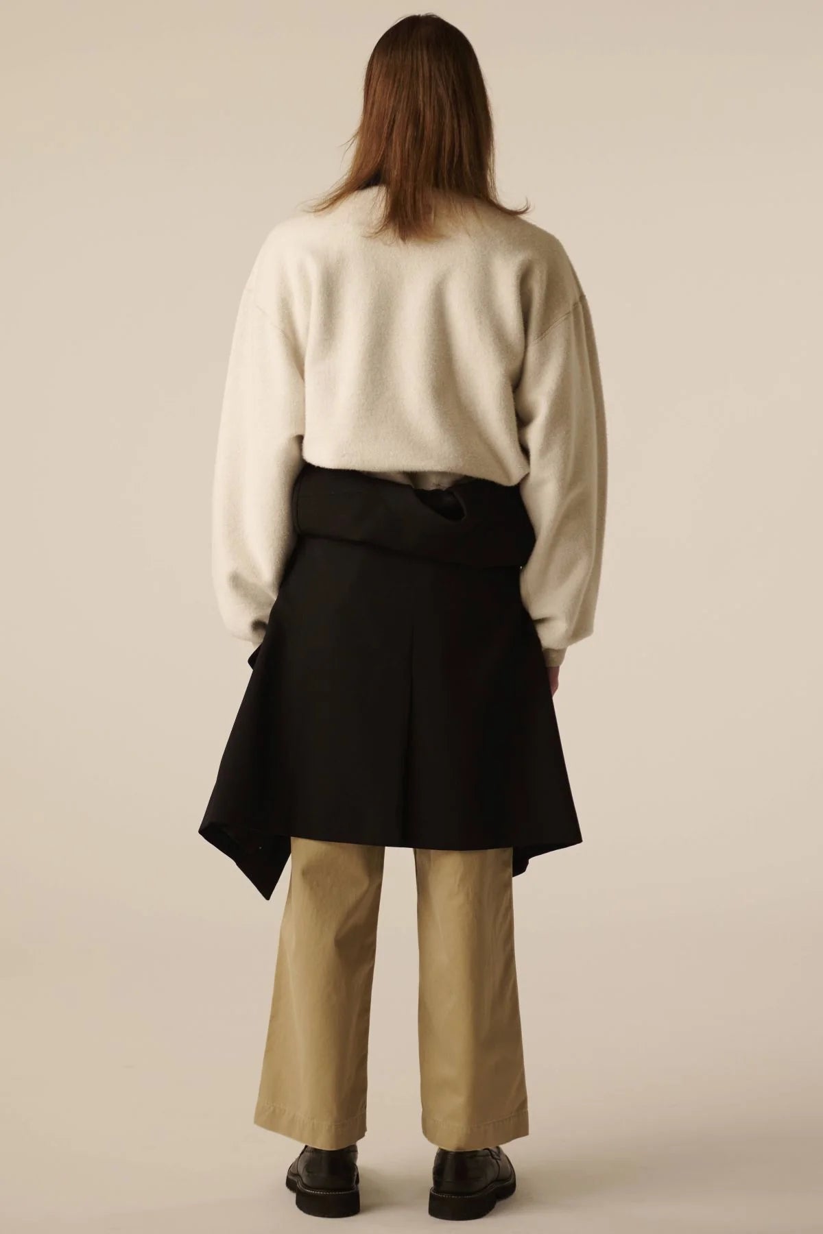 INSCRIRE - Loose Fit Reversible Sweat - LT.GREY