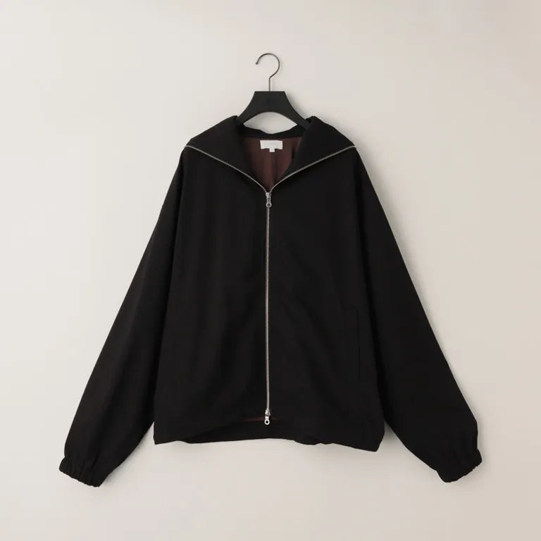 KANEMASA PHIL. - 46G Solaro Zip Hoodie - BLACK BROWN