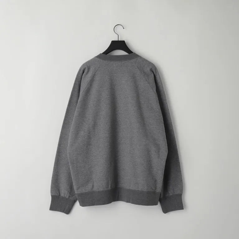 KANEMASA PHIL. - 36G Raglan Heather Pullover - CHARCOAL DYE