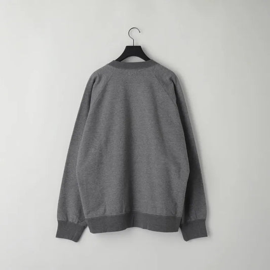 KANEMASA PHIL. - 36G Raglan Heather Pullover - CHARCOAL DYE