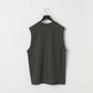 KANEMASA PHIL. - 36G High Twist Sleeveless Tee - CHARCOAL