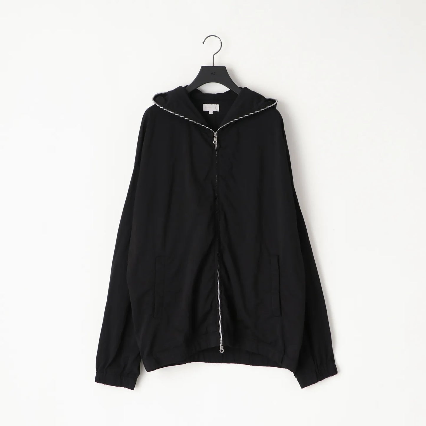 KANEMASA PHIL MJ26S-004 ブラックフーディ M KANEMASA PHIL. - 36G Nylon Hoodie - BLACK DYE – un