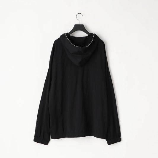 KANEMASA PHIL. - 36G Nylon Hoodie - BLACK DYE