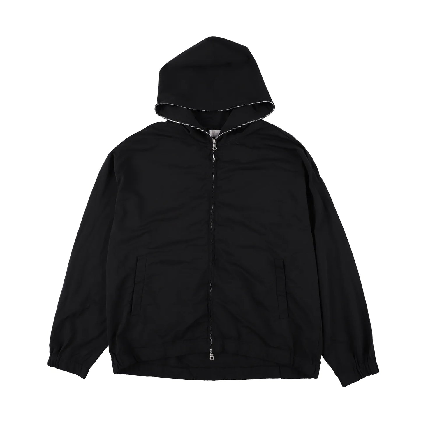 KANEMASA PHIL. - 36G Nylon Hoodie - BLACK DYE – un