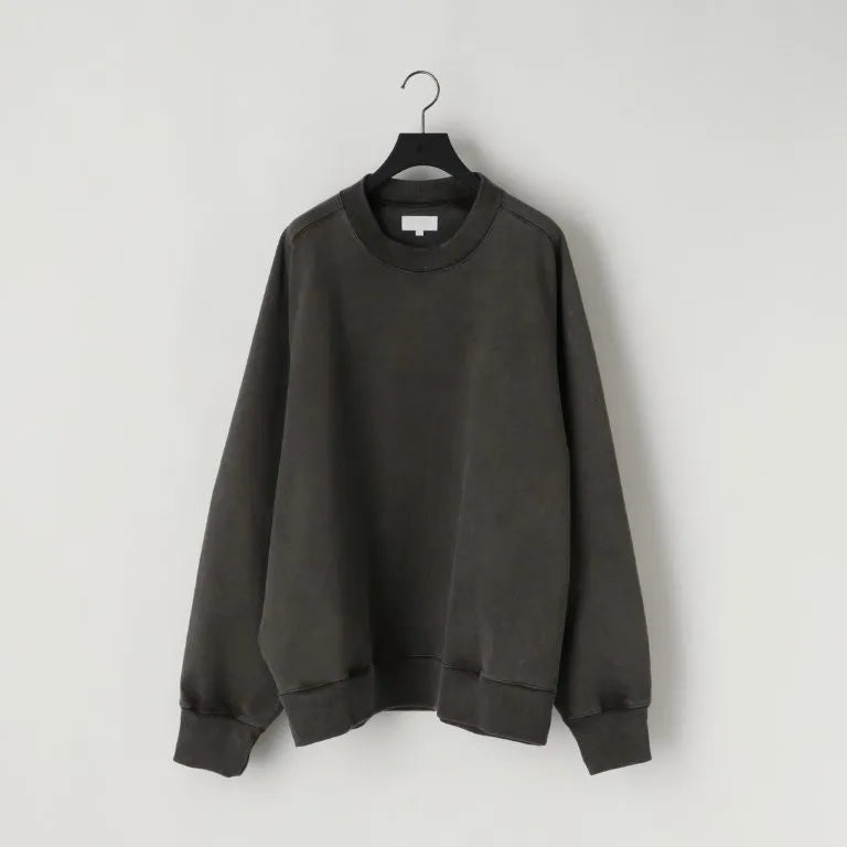 KANEMASA PHIL. - 36G Fine Sweat Freedom Sleeve Pullover - CHARCOAL PIGMENT