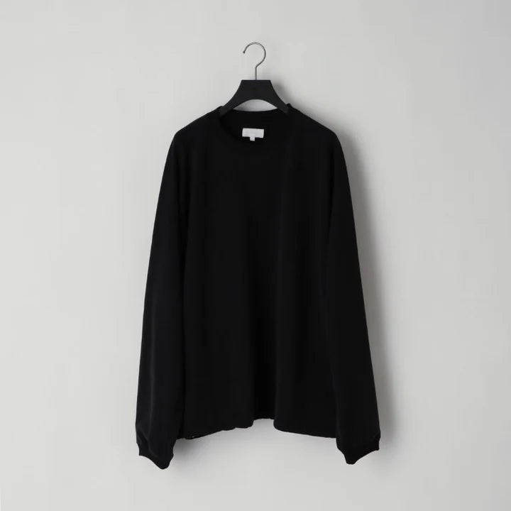 KANEMASA PHIL. - 28G Cupro Freedom Sleeve Pullover - BLACK