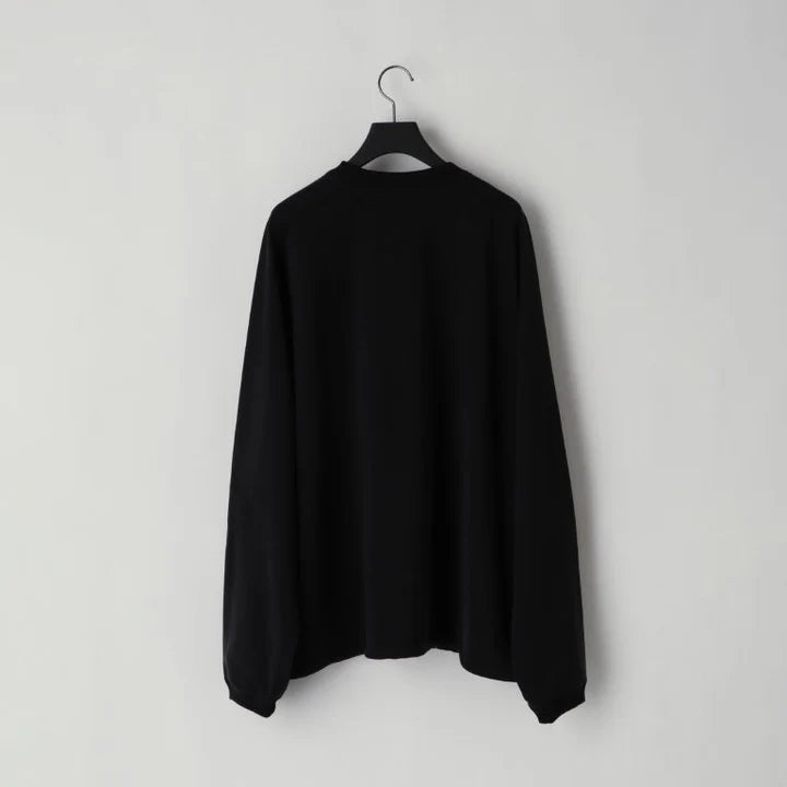 KANEMASA PHIL. - 28G Cupro Freedom Sleeve Pullover - BLACK