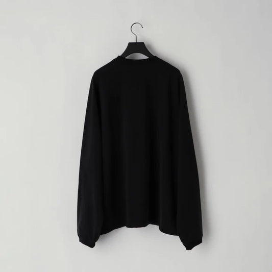 KANEMASA PHIL. - 28G Cupro Freedom Sleeve Pullover - BLACK