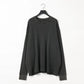 KANEMASA PHIL. - 18G Garment Dye Waffle - CHARCOAL PIGMENT
