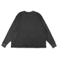 KANEMASA PHIL. - 18G Garment Dye Waffle - CHARCOAL PIGMENT