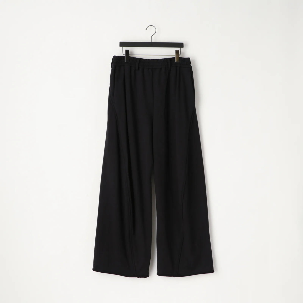 KANEMASA PHIL. - 36G Draping Pants - 黑色硫化染