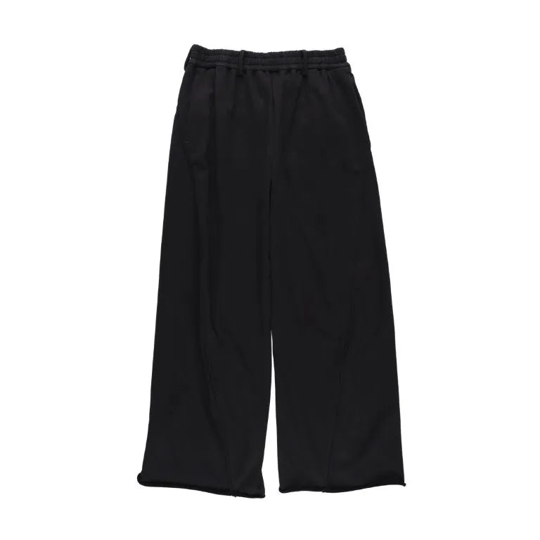 KANEMASA PHIL. - 36G Fine Sweat Draping Easy Pants - BLACK DYE
