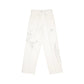 TANAKA - THE JEAN TROUSERS - WHITE(EMBROIDERY)