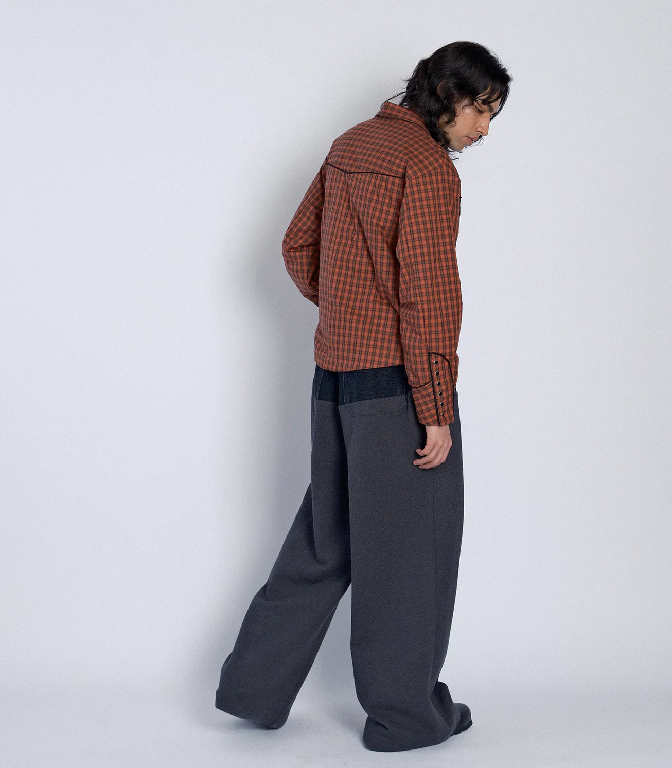 TANAKA - PADDED WESTERN SHIRT - RED CHECK