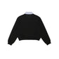 TANAKA - JERSEY CARDIGAN - BLACK HERRINGBONE