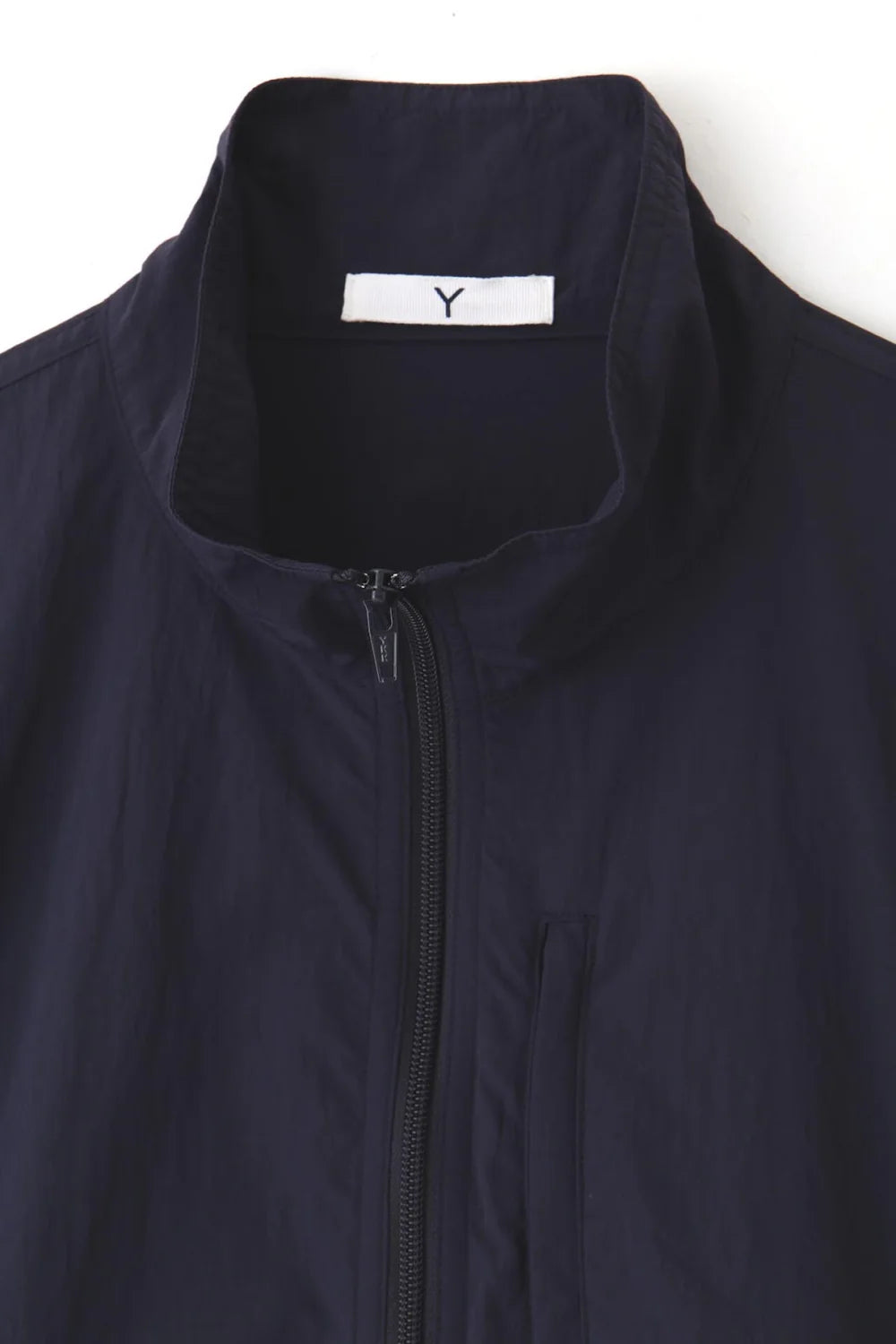 Y - RECYCLE NYLON MIX TAFFETA BLOUSON - NAVY – un Y - RECYCLE NYLON MIX TAFFETA BLOUSON - NAVY – un