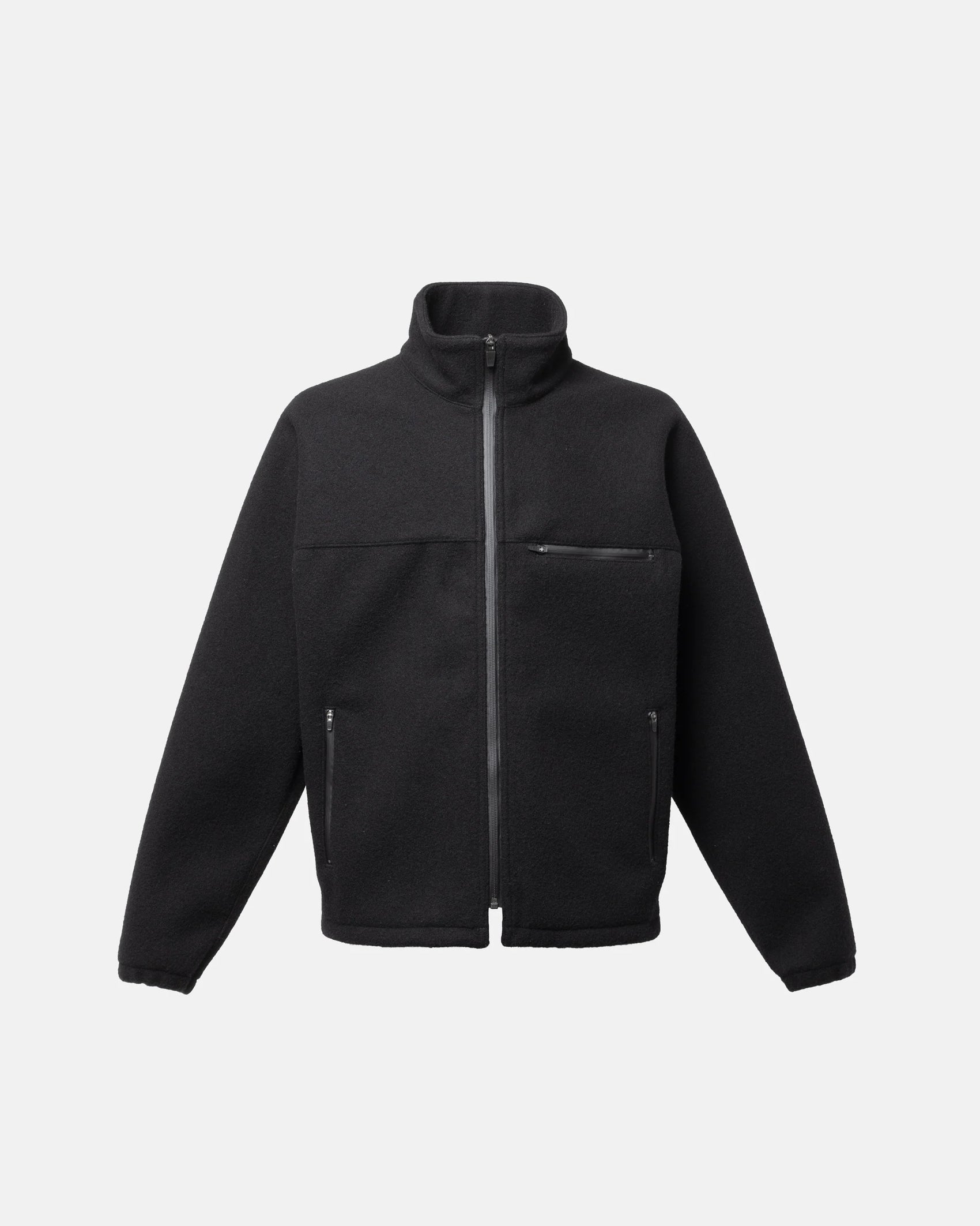 SimplyComplicated - WOOLSTORM SHORT BLOUSON - BLACK