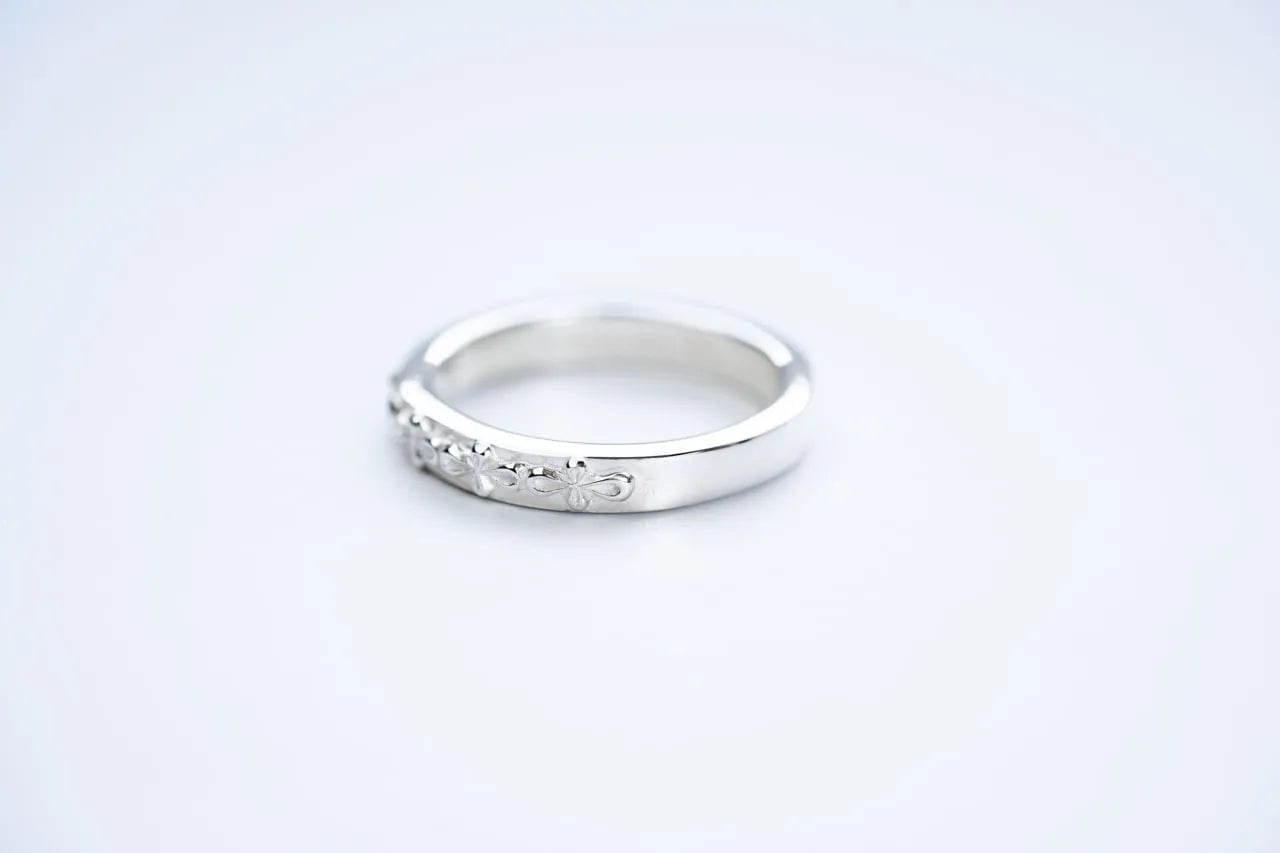 WAKAN SILVER SMITH - Mebiusu pattern ring - SILVER