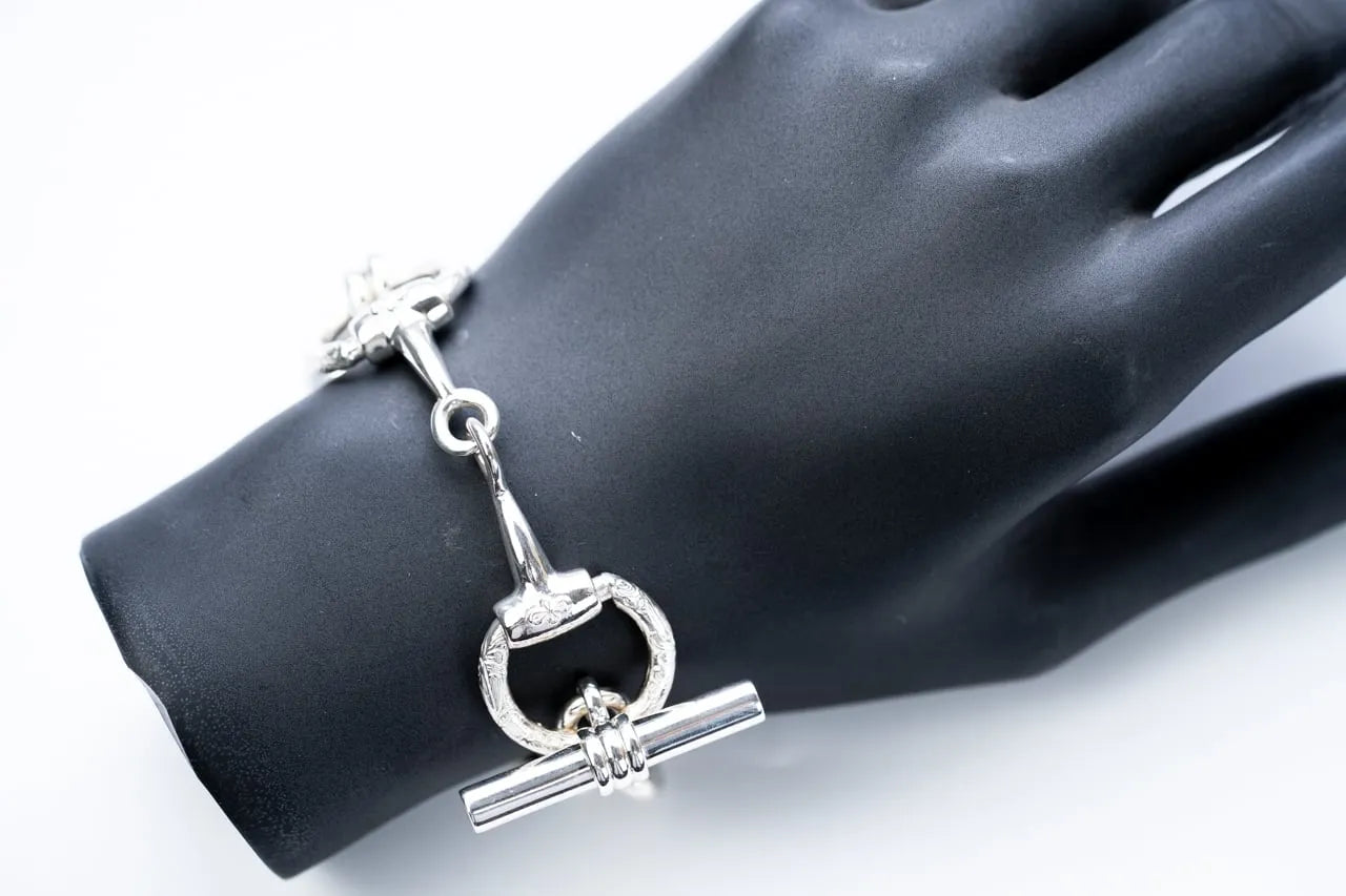 WAKAN SILVER SMITH - Horse bit bracelet (double) - SILVER