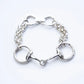 WAKAN SILVER SMITH - Horse bit bracelet L - SILVER