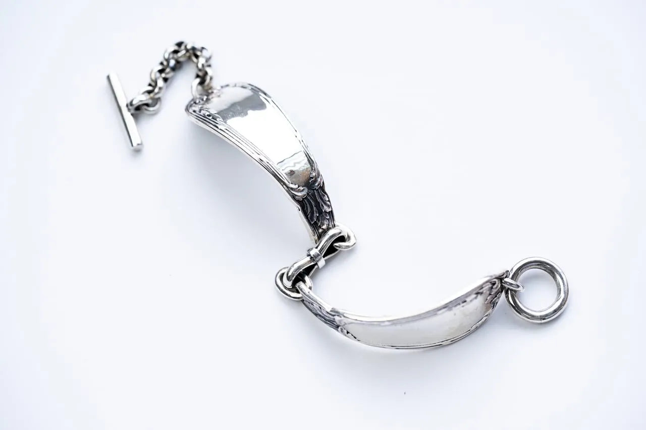 WAKAN SILVER SMITH - Double cutlery bracelet - SILVER