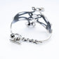 WAKAN SILVER SMITH - Double fork bracelet - SILVER