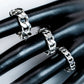 WAKAN SILVER SMITH - Gourmette(グルメット) Chain ring L - SILVER