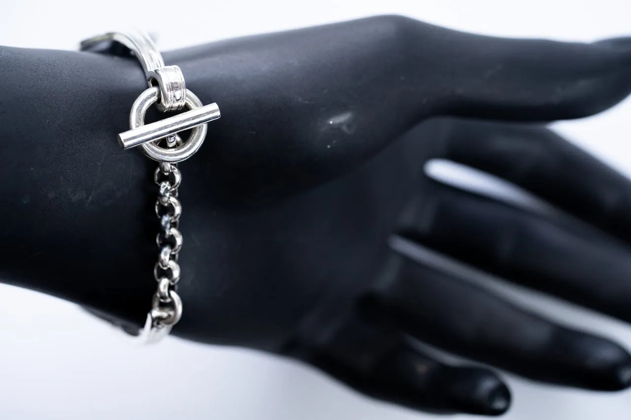WAKAN SILVER SMITH - Double fork bracelet - SILVER