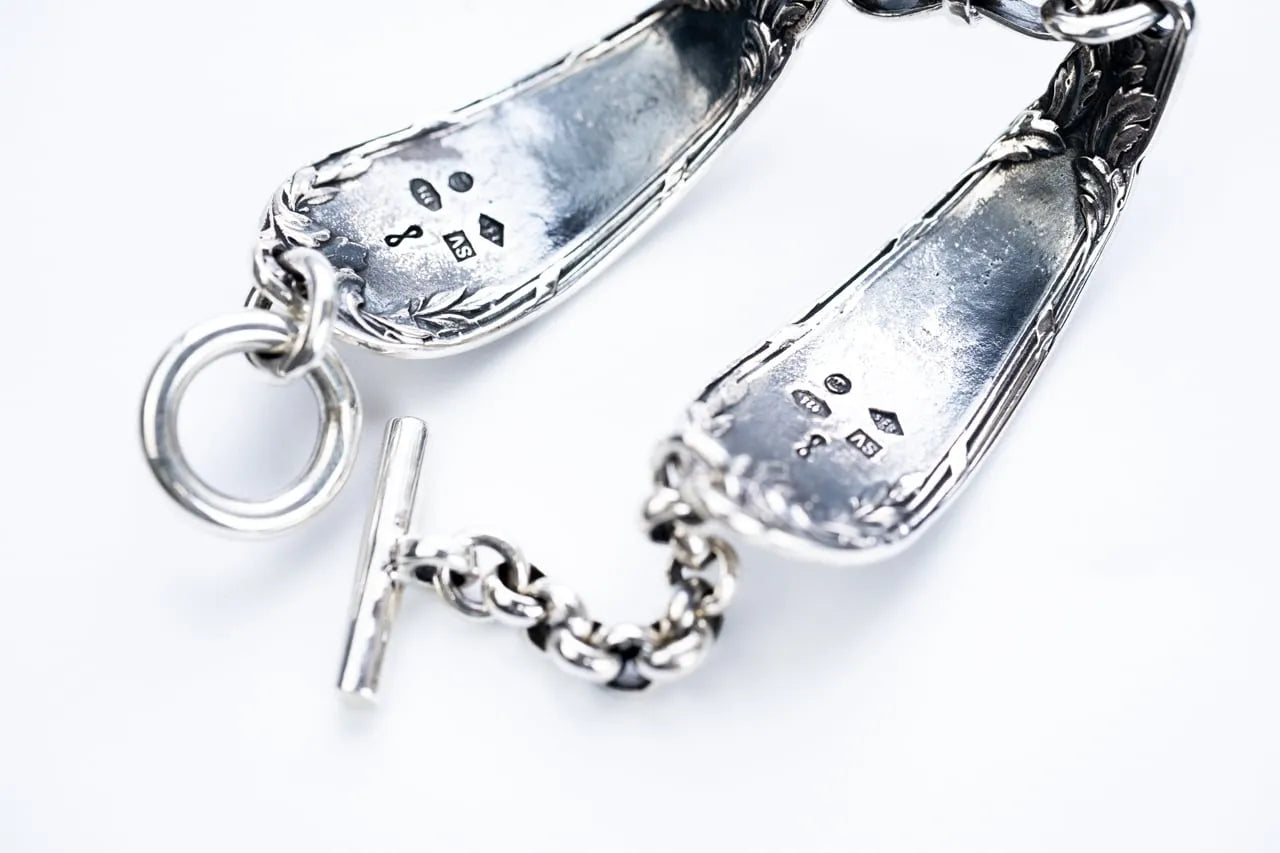 WAKAN SILVER SMITH - Double cutlery bracelet - SILVER