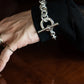 WAKAN SILVER SMITH - Hook connect bracelet gradually (XLARGE) - SILVER