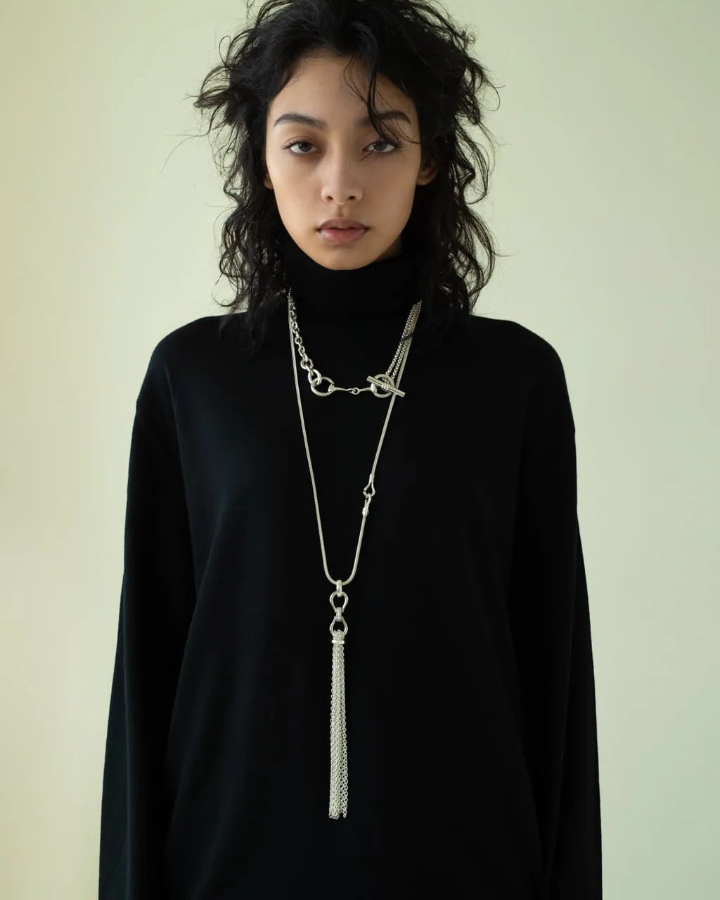 WAKAN SILVER SMITH - Tassel necklace L - SILVER